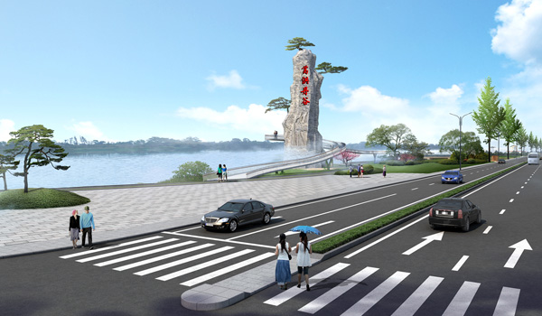 Design of the entrance to Gehongdan Valley in Fuyang Hangzhou and the construction of greenways along the river